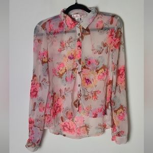Band of Gypsies • Floral Sheer Top